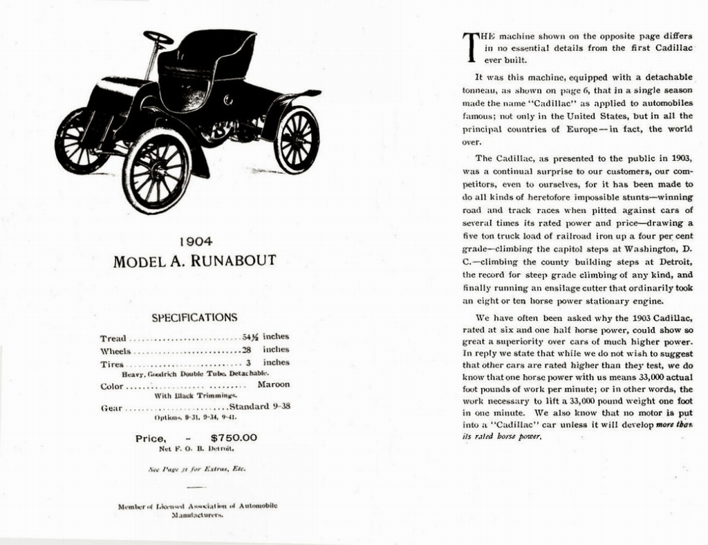1904 Cadillac Catalogue Page 15